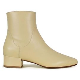 Francesco Russo Leather boots Brown Beige
