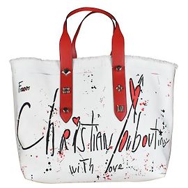 Christian Louboutin Borsa tote Frangibus Bianco