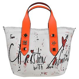 Christian Louboutin Bolso tote pequeño Frangibus Blanco