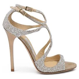 Jimmy Choo Sandali Lance Marrone Beige