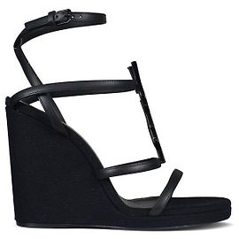 Saint Laurent Cassandra espadrilles Black