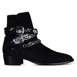 Amiri Boots Bandana Buckle Black