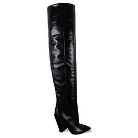 Saint Laurent Botas sobre la rodilla Niki 105 Negro