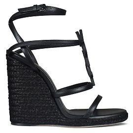 Saint Laurent Cassandra espadrilles Black