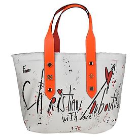 Christian Louboutin Bolso tote Frangibus Medium Blanco