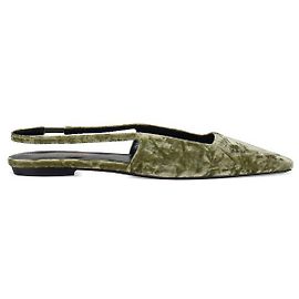 Saint Laurent Ballerinas Blade Grün