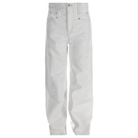 Jeans baggy de tiro alto Isabel Marant en algodón blanco Blanco Crudo