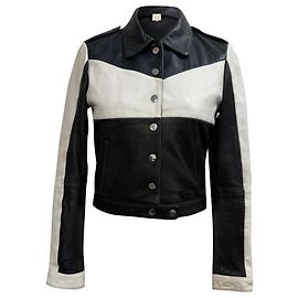 Veste bicolore Maje en polyester noir Noir