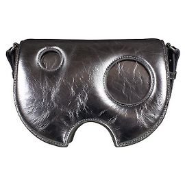 Off White Bolsa de ombro Burrow Prata Metálico