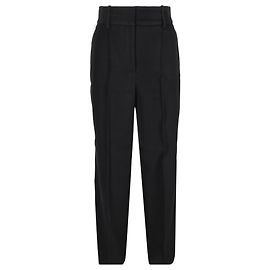 Givenchy Hochbundige gerade Hosen aus schwarzem Polyester Schwarz