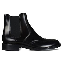 Saint Laurent Botas Chelsea Ejército Negro