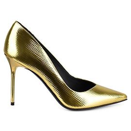 Balmain Sapatos Ruby Dourado Metálico