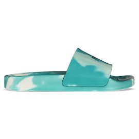Off White Tie-Dye Pool Slides Green