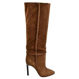Saint Laurent Botas Mica Castaño