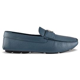 Prada Prix des mocassins Bleu