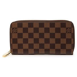 Louis Vuitton Damier Zippy Wallet Brown