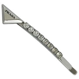 Prada Silberhaarnadel mit Strass Silber