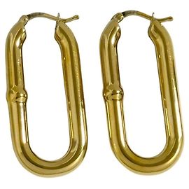 Orecchini a cerchio a catena per donne Bottega Veneta D'oro