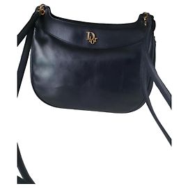 Dior Marine Handbag Navy Blue Leather Navy blue