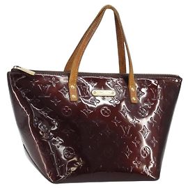 LOUIS VUITTON Sac à main Monogram Vernis Bellevue PM Amarante M93585 Auth BA9673 Bordeaux
