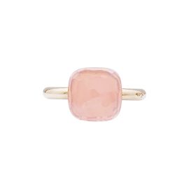Pomellato Ring, "Nudo Classic", two golds, rose quartz. Other