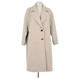 Pomandère Beige wool coat Beige