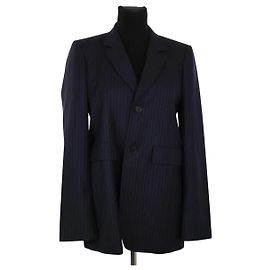 Blazer Balenciaga de lana azul Azul