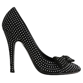 Balmain Black leather heels Black