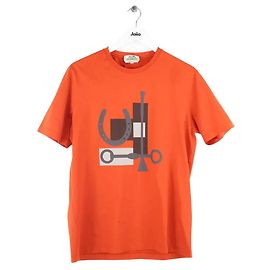 Hermès Oranges Baumwoll-T-Shirt Orange