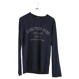 Dior Camiseta de algodón azul marino Azul marino