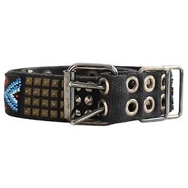 Balmain Schwarzer Baumwollstoffgürtel Schwarz