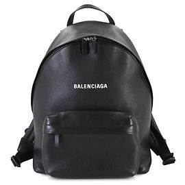 Balenciaga Everyday Backpack in Black Leather Black