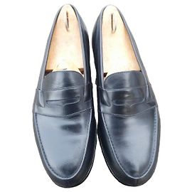 mocassin jm weston box noir ancienne fabrication 9E  44 large Noir