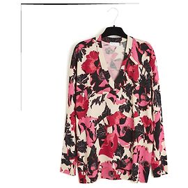 Suéter de Lã com Decote em V Oversized Dries Van Noten FR36 Anemone UK8 US6 Multicor