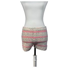 J.Crew Mini short Space-Dyed rose et blanc Rose Blanc Autre