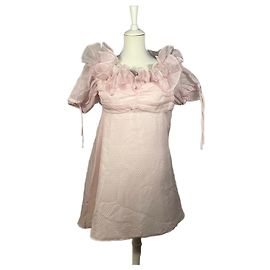 Autre Marque Pink ruffled mini dress Pink