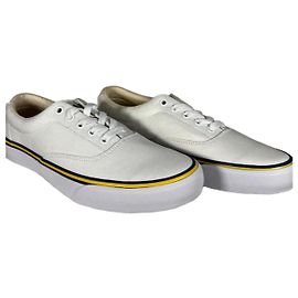 Polo Ralph Lauren Weiße Keaton-Canvas-Sneaker Weiß