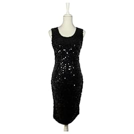 Robe de soirée noire à sequins Dolce & Gabbana Noir