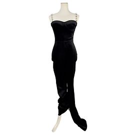 Autre Marque Black velvet Harley jumpsuit Black