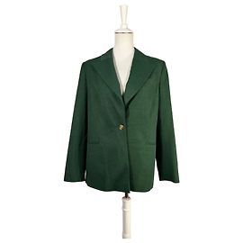 Autre Marque Terno oversized com calças largas verdes Verde escuro
