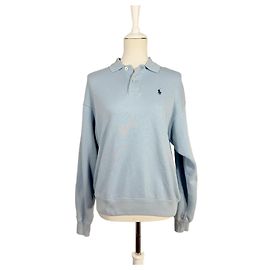 Polo Ralph Lauren Sweat-polo manches longues bleu clair Bleu