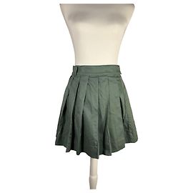J.Crew Minissaia plissada verde Verde escuro