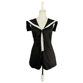 Autre Marque Shelly Sailor Black Romper Black
