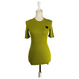 Rochas T-shirt a coste verde Verde