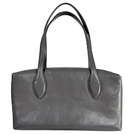 Autre Marque Gray leather shoulder bag Grey