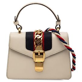 Sylvie Handtasche aus der Sherry-Linie von Gucci Weiß