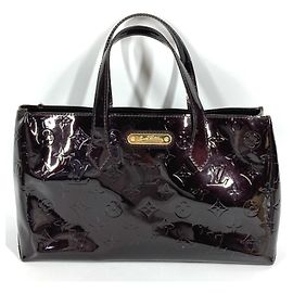 Bolso Tote Wilshire PM en Monogram Vernis de Louis Vuitton Burdeos Púrpura