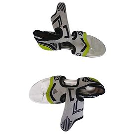 Espadrilles Prada em couro prateado Prata
