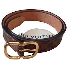 Louis Vuitton Gürtel Braun Leder Braun