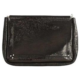 Jerome Dreyfuss Black leather clutch Black